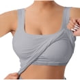 thumbnail image 1 of Yuyuzo Womens Tank Top Ribbed Knit Sleeveless Racerback V Neck Spaghetti Strap Cropped Tops Layering Tees, 1 of 7