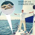 thumbnail image 2 of Fishing Boat Dock Cleat Non-Slip Speedboat Mount Hardware Water Sports Canoe Rope Mount Universal Kayak Hardware Maintenance Accessories Spare Parts 6-Inch, 2 of 8