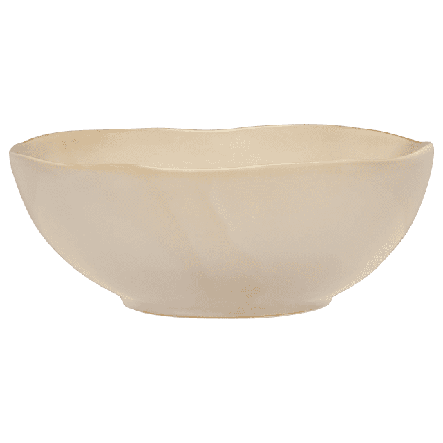 Bouclair Beige Ceramic Salad Bowl