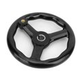 thumbnail image 3 of Volant de Tour, Accessoire de Tour 200x18mm Noir Poudre Noir Poignée Roue, pour Machine-Outil, 3 of 8