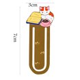 thumbnail image 3 of Agiferg Metal Kawaii Cartoon Lovely Animal Bookmark Wacky Bookmark Student Gift, 3 of 3