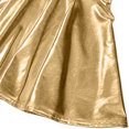 thumbnail image 5 of Jupe-short Mini pour Femmes Métallique Scintillante Brillante Évasée Plissée Ligne A Taille Haute Tenue Tendance, 5 of 5