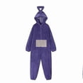 thumbnail image 5 of Teletubbies One Piece Pajamas Women's Homewear Men's And Women's Thickened Coral Fleece(4 sets, red*1, yellow*1, purple*1, green*1), 5 of 5