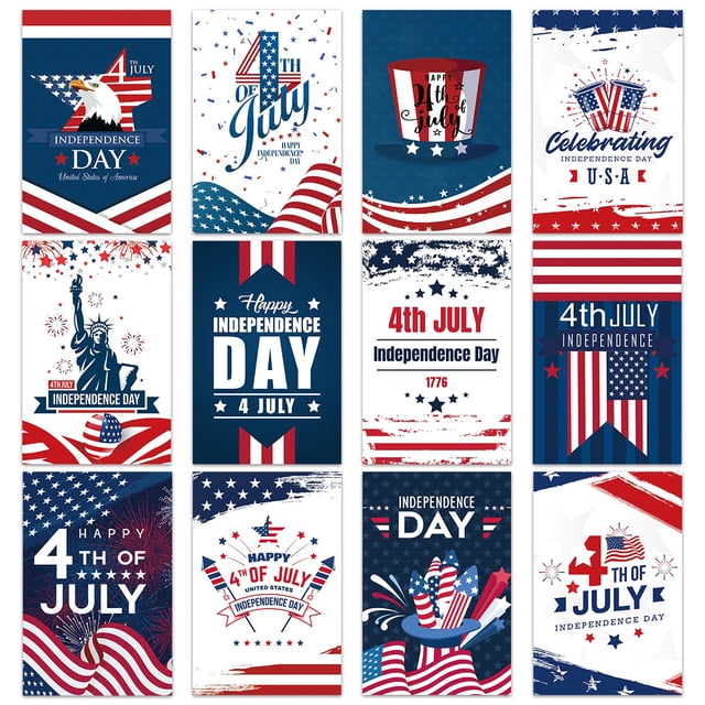 Fourth of July Party Supplies Independence Day Fourth of July Postcard Paper Greeting Card Decoration Photo Props Party Supplies Fourth of July Decorations