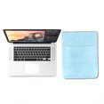 thumbnail image 3 of Housse d'Ordinateur Portable Imperméable en PU, Pochette de Rangement pour MacBook, Sac Étanche pour Ordinateur Portable, Housse de Remplacement pour MacBook, Bleu, 15,4 Pouces, 3 of 7