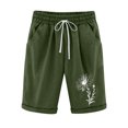 thumbnail image 1 of Birdeem Shorts Imprimés pour Femmes Taille Élastique pour Décontracté avec Poches, 1 of 12