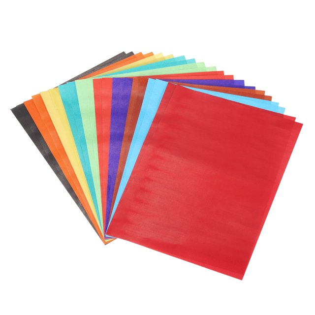 40 Sheet Large Origami Paper 10 x 15 Inch, Shiny Origami Kite Paper Easy Folding. A set of 40 sheets of colourful origami paper with a glossy wax-coated surface, measuring approximately 9.8 x 14.6 inches. The paper is displayed in a fan arrangement, showcasing vibrant colours like red, blue, green, yellow, and black. Ideal for arts and crafts, holiday decorations, and paper-cut art.
