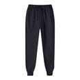 thumbnail image 2 of Sentmoon Summer Pants for Women Plus Size Drawstring High Elastic Waist Exercise Pants for Women Loose Cuffed Hem Solid Color Breathable Gym Pants Women Fall Streetwear for Sports Dance Running S, 2 of 6