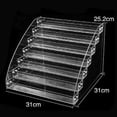 thumbnail image 4 of Fridja Nail Polish Holder Clear Makeup Display Stand Rack Holder Organizer 7 Layer, 4 of 4