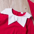 thumbnail image 4 of Bébé à Manches Longues Poupée Col Romper + Chapeau de Noël Claus Habillé Ensemble Combinaison 2pcs, 4 of 6