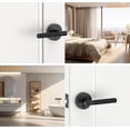 thumbnail image 4 of Poignées de Porte Mates Intérieures Moletées Intimité Poignées de Porte Levier de Porte Robuste pour Chambre Ou Salle de Bain Réversible Sans Clé pour Portes Gauche Droite AM, 4 of 7