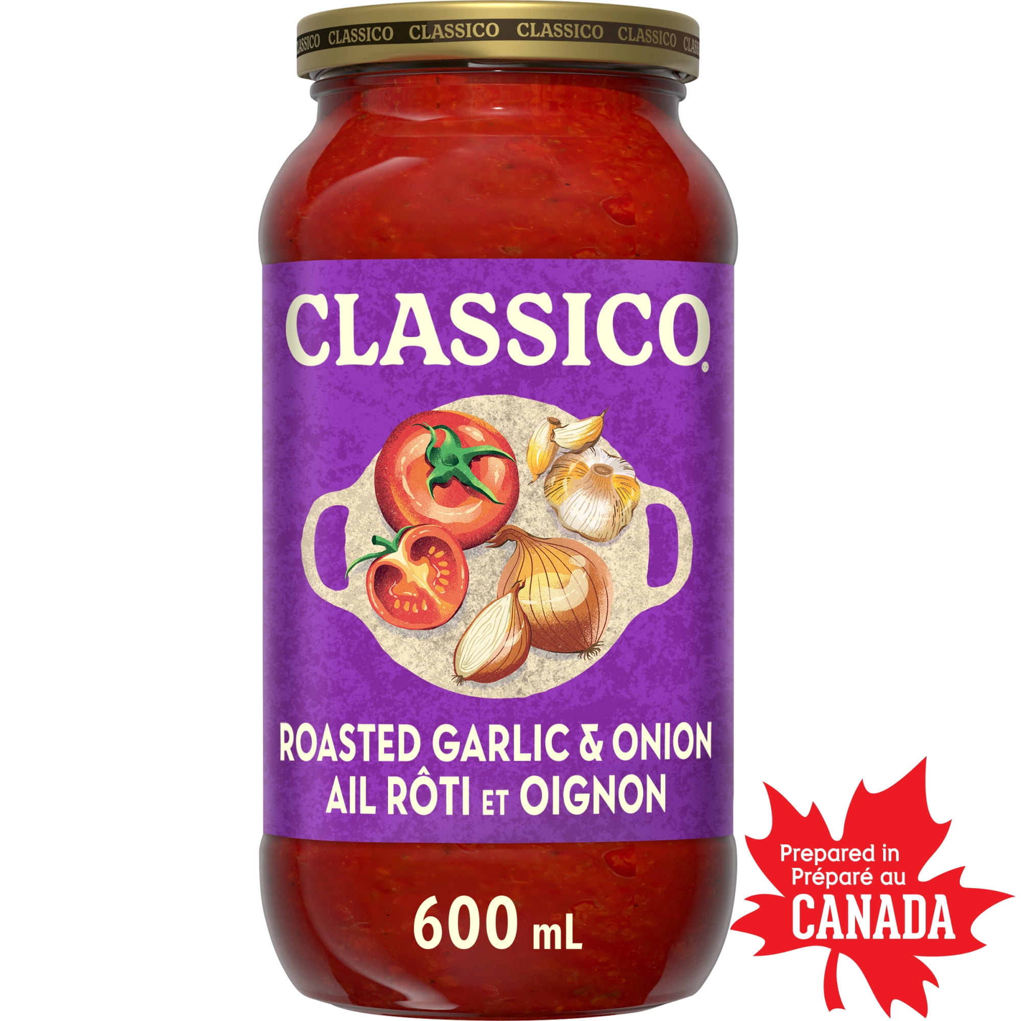 Classico Roasted Garlic & Onion Pasta Sauce, 600 mL Jar