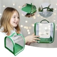 thumbnail image 1 of Habitat pour Petit Papillon, Cage en Maille pour Insectes, Enclos pour Chenille, Cage pour Créatures, Poignée de Transport Transparente Portable pour Insectes Facile à Observer 8 x 8 x 8 Pouces, 1 of 7