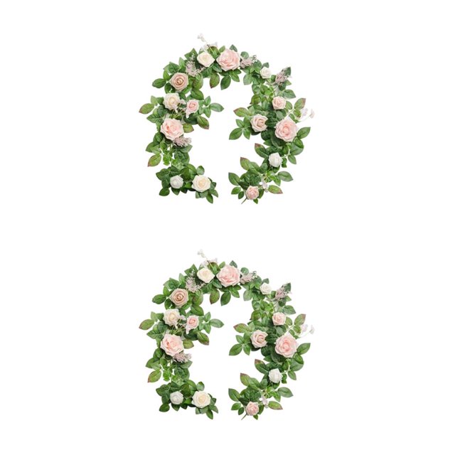Youkk Fleurs Artificielles Intérieur Ou Extérieur avec Apparence Réaliste Longue Durée Rose 2ensemble