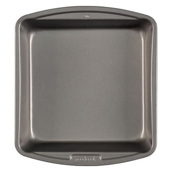 GoodCook Everyday Nonstick Steel Square Cake Pan, 8", Gray