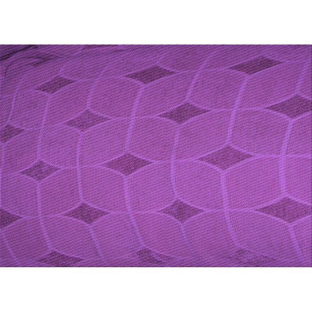 Ahgly Company Machine Washable Indoor Rectangle Transitional Crimson Purple Area Rugs, 2' x 5'