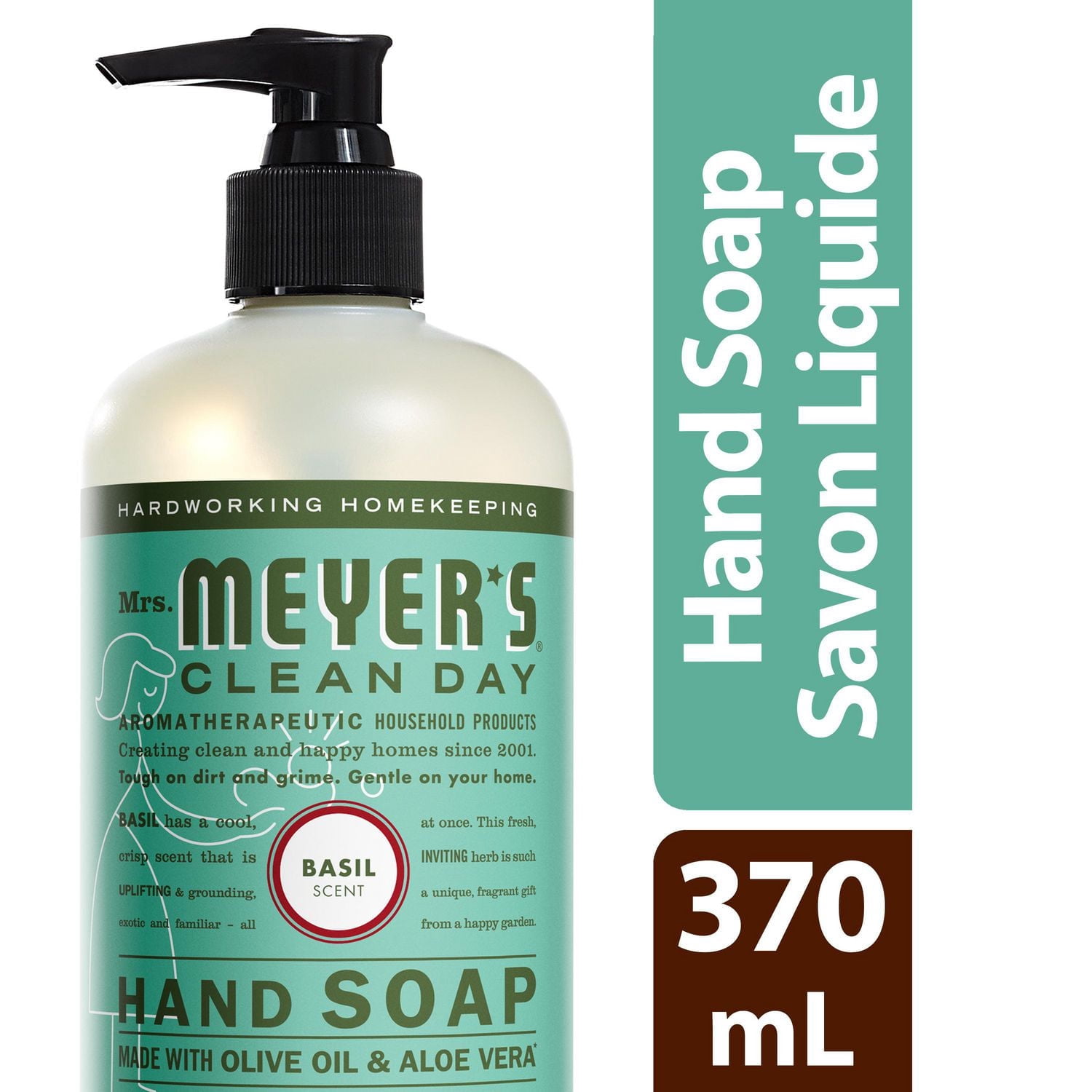 Mrs. Meyer's® Clean Day Savons pour les mains - Parfum de Basilic