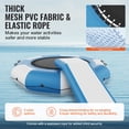thumbnail image 3 of VEVOR Inflatable Water Bouncer, 10ft Recreational Water Trampoline, Portable Bounce Swim Platform with Slide, 3-Step Ladder & Electric Air Pump,, 3 of 9