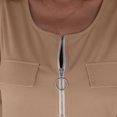 thumbnail image 4 of Cameland Womans Casual Summer Solid Color Zipper Round Neck Sleeveless Vest Tops, 4 of 6