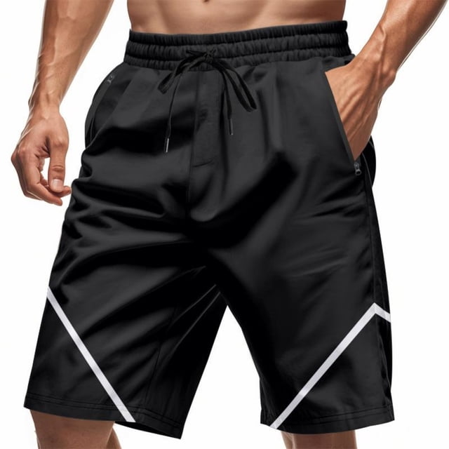 Styesk Shorts pour Hommes Couleur Unie Mode Décontractée avec Poches Taille à Lacets