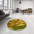 thumbnail image 4 of Ahgly Tapis d'Intérieur Lavable en Machine Carré Marron Selle, 6 Pieds Carré, 4 of 7