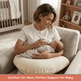 thumbnail image 4 of Jolly Jumper Boomerang Nursing Cushion | Ergonomic Maternity & Feeding Pillow for Pregnancy, Breastfeeding & Support | Removable Washable Cover, 4 of 9