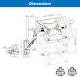 thumbnail image 2 of Mount-It! Ergonomic Laptop Arm for Wall or Pole Mounting, Full Motion Adjustments, Versatile Design, Easy Installation, 2 of 7