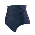 thumbnail image 3 of RELLECIGA Women's High Waisted Ruched Bikini Bottom, 3 of 6