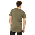 thumbnail image 3 of Bella Canvas Mens-Long Body Tee-3006, 2XL, Heather Olive, 3 of 3