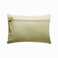 thumbnail image 3 of The HomeCentric Decorative Beige & Gold 12"x20" (30x50 cm) Lumbar Pillow Covers, Linen Lattice, Trellis & Beaded Rectangle Pillow Covers, Geometric Pattern Modern Style - Golden Lattice Glow, 3 of 3