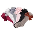 thumbnail image 3 of Diconna Baby Mid-Calf Length Socks Girls Solid-Color Knee-High Stockings, 3 of 3