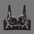 thumbnail image 3 of XZNGL Women Ethnic Style Comfortable Without Steel Rings Characteristic Pattern Magnetic Small Chest Collection Underwear Desire Sexy Bra, 3 of 3