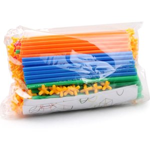 Bâtir des blocs Sticks Enfants DIY Ensemble de jouets pour la construction en interconnexion Apprentissage précoce Construction de blocs de construction en plastique