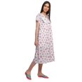 thumbnail image 4 of Moomaya Chemise de Nuit d'Allaitement à Col en V pour Femmes, Imprimée, à Manches Courtes, 4 of 5