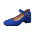 thumbnail image 1 of B91xZ Mocassins à Lacets pour Femmes, à Enfiler, Plateforme, Mocassins Décontractés et Confortables, Bleu 8, 1 of 5