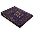 thumbnail image 2 of Darling Souvenir Purple Leaves Printed Wedding Guest Book Hardbound Cover Sign In Book Registry Scrapbook-9 x 12 Inches, 2 of 5