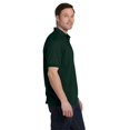 thumbnail image 2 of Hanes Cotton-Blend Men`s Jersey Polo, S, Deep Forest, 2 of 3