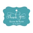 thumbnail image 1 of 100 Pcs Merci Personnalisé Hang Tags Personnalisé Cadeau de Faveur de Mariage Papier Tags, 1 of 1