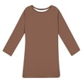 thumbnail image 4 of Ixbnca Robe pour Femme Grande Taille Col Rond Manches Courtes Robes T-Shirt Décontractées Amples Été Robe Courte, 4 of 7
