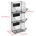 thumbnail image 4 of pitrice Étagère de Rangement en Métal en Acier Inoxydable à Grande Capacité pour Garde-Manger, Organiseur de Boissons pour Garde-Manger, Trois Couches, 4 of 6