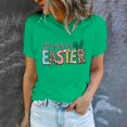 thumbnail image 1 of EGNMCR T-Shirts de Pâques pour Femmes T-Shirts à Manches Courtes pour Femmes Imprimé de Pâques T-shirt à Col Rond pour Femme Mode Confortable Chemise pour Femme Haut à Manches Courtes/chemise T-shirt pour Femmes, 1 of 7