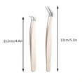 thumbnail image 4 of Eyelash Applicator Tool DIY Lash Tweezers Curved Eyelash Tweezers For Easy Lashes Application And Removal, 4 of 5