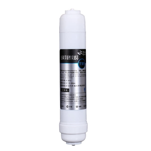 1PC 10'' X 2'' T33 Inline Coconut Grade Activated Carbon Membrane Filter Replacement Cartridge for Taste and Odor Improvement|Under Sink Reverse Osmosis Water System
