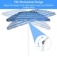 thumbnail image 4 of Costway Parasol de Plage 8 Pi Extérieur Inclinable Pare-Soleil Ancre de Sable avec Sac de Transport, 4 of 10
