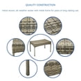 thumbnail image 2 of Jeco Clark Wicker Patio Coffee Table in Gray, 2 of 7