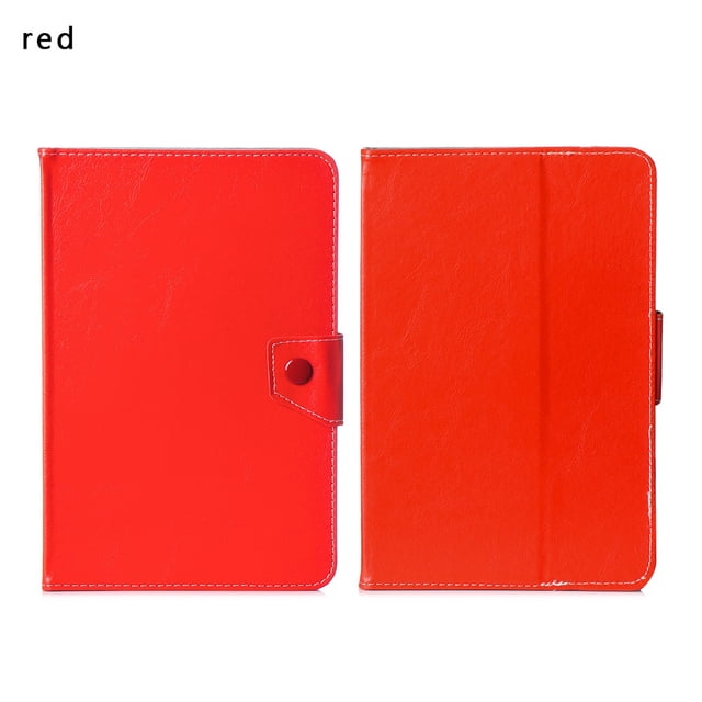 Étui Universel pour Tablette 7 8 9 10,1 Pouces à Rabat avec Support, Couverture pour iPad Samsung Huawei Lenovo Android Rigide PC Tablette, Étui de Protection Rouge Universel 8 Pouces