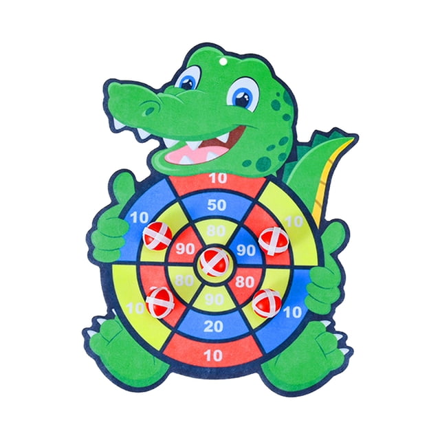 Kids Cartoon Sticky Target Ball Set - Suction Cup Darts, Indoor Outdoor, Interactive Parent-Child Game