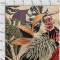 thumbnail image 3 of oneOone Silk Tabby Light Beige Fabric Ocean Underwater Life Sewing Material Print Fabric By The Yard 42 Inch Wide, 3 of 4