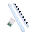 thumbnail image 2 of Guardoinrt Pool Cue Rack Wooden Wall Mounted White for Billiard Room Players Community Center White Length 48 cm, 2 of 6