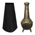 thumbnail image 4 of Housse Chiminea pour Patio Extérieur, Housse de Foyer Chiminea Résistante aux Intempéries, Noire, 4 of 9